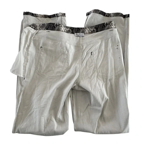 Current Air Los Angeles Snakeskin Print Flare Pants High Rise Festival - Picture 7 of 11